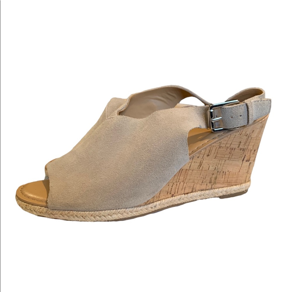 Franco Sarto Julien Suede Wedge Sandal
